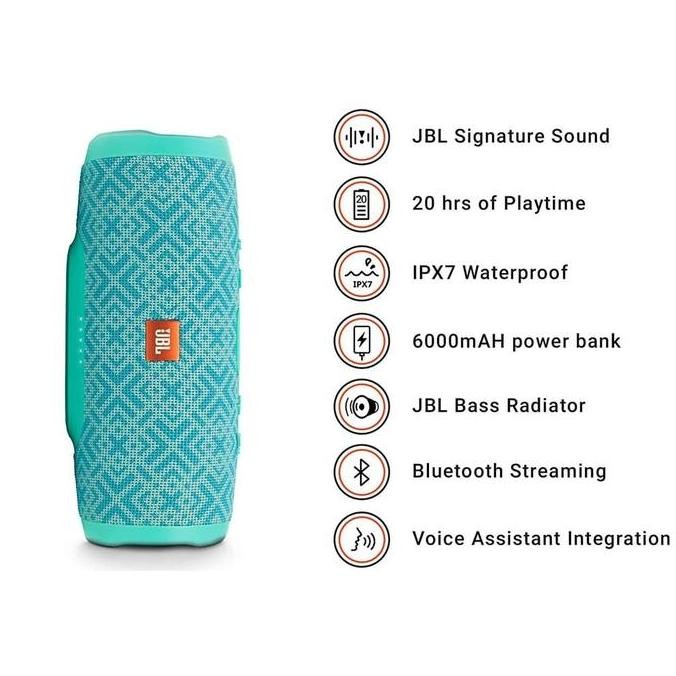 JB JBL CHARGE 3 Portable Bluetooth Speaker (ORIGINAL) None