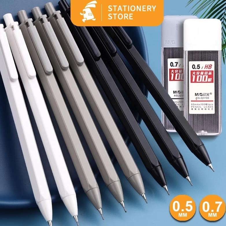 

(PROMO)- Propelling Pencil Pensil Mekanik Cetek Tip 0.5 mm Dilengkapi Klip--Rabbit Stationery