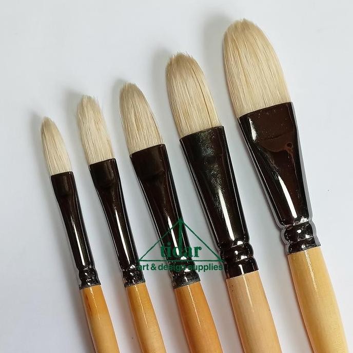 

V-Tec Artist Brush 489Fb - Kuas Lukis Vtec Filbert / Flat / Datar