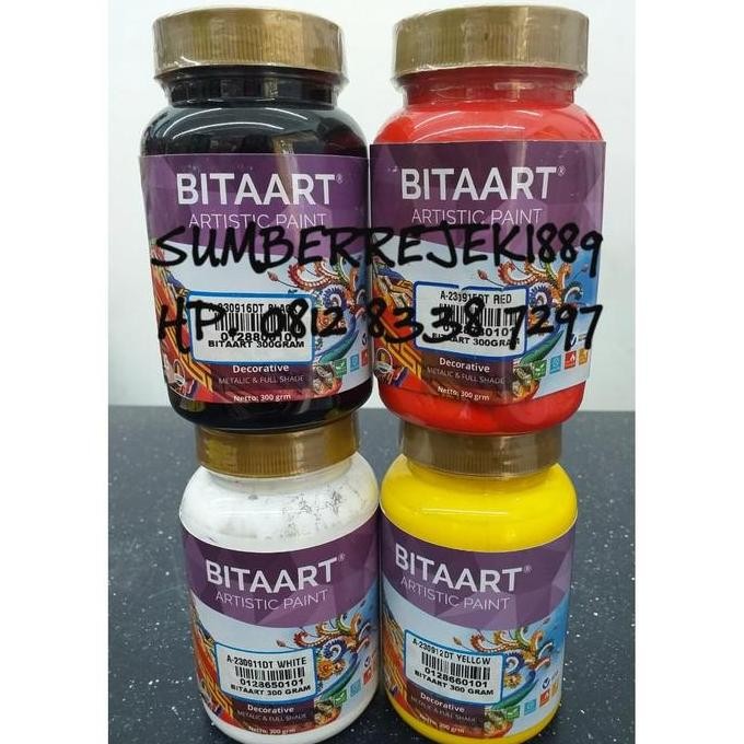 

Bitaart Cat Dekorasi Berdasar Air 300Grm