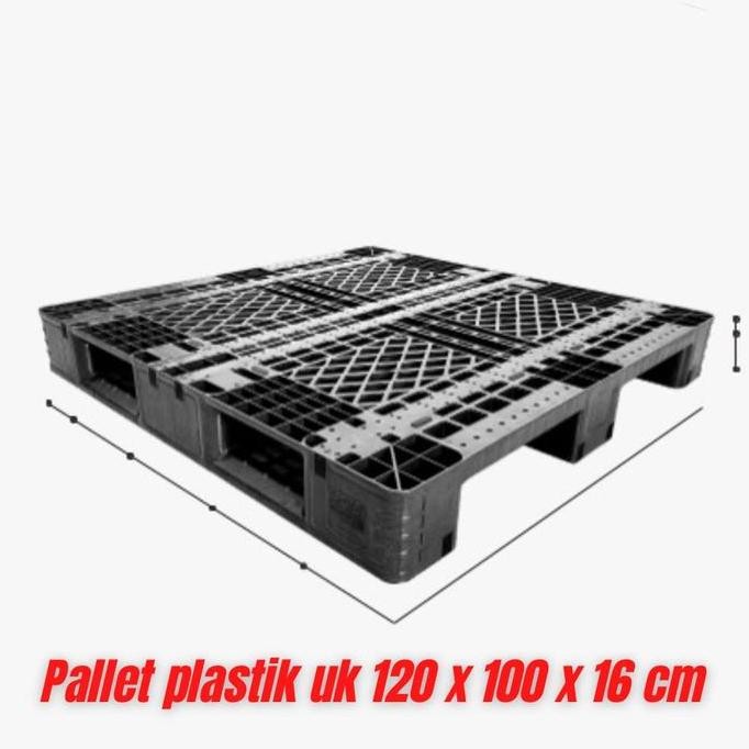 

Pallet Plastik Baru (New) Uk 120 X 100 X 16 Cm Hitam Static,Dinamic,Dl