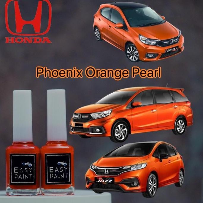 Cat Oles Phoenix Orange Pearl Honda Brio Mobilio Jazz Oren Metalik