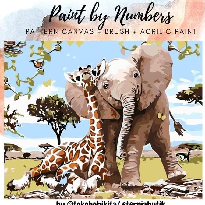 

Painting By Number Canvas 50 X 40 Cm Cat Akrilik - Beauty Of Animal