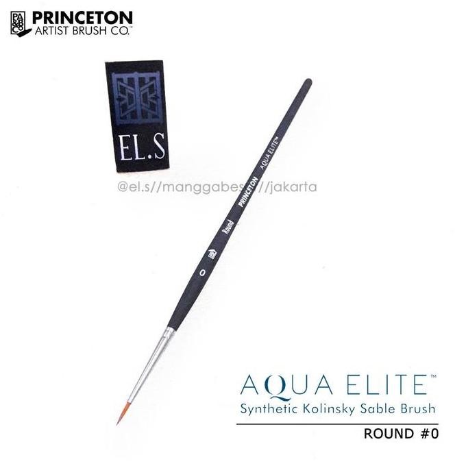 

Princeton Aqua Elite Brush Round 0 (Kuas Lukis)