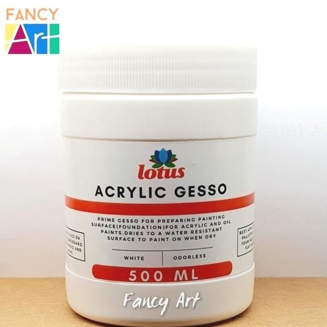 

Lotus Acrylic Decoupage White Gesso 500Ml