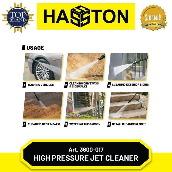 Hasston Jet Cleaner High Pressure / Mesin Cuci Mobil (3600)