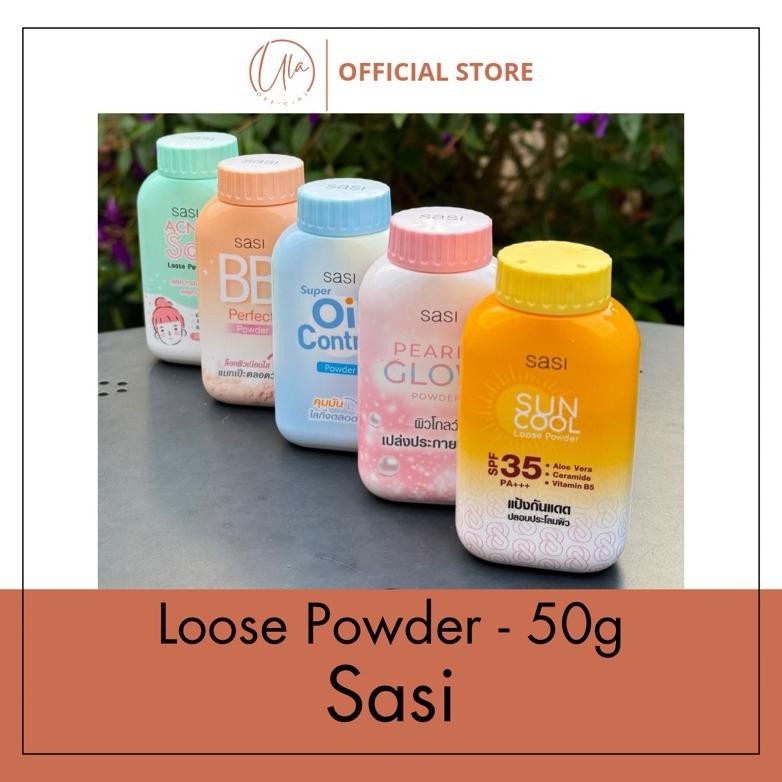 (Terbaru) ula Sasi Loose Powder / Bedak Tabur Delicate Skin Oil Control / BB Perfect / Pearly Glow /