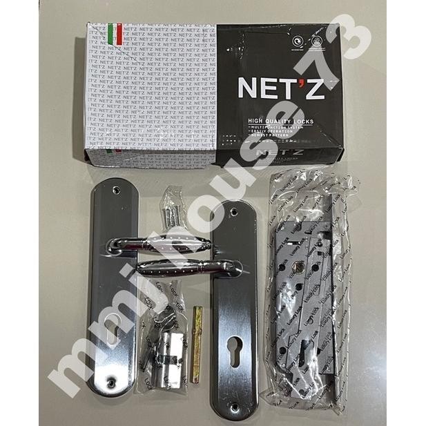 (Terbaru) Kunci pintu NETZ Besar/Handle pintu rumah NETZ Besar Bulat Bintik, Kotak, Kotak bintik (Te