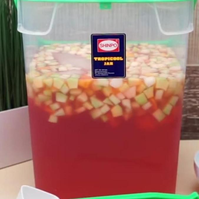 Aquarium es buah / tempat es buah gayung tropicool jar shinpo murah
