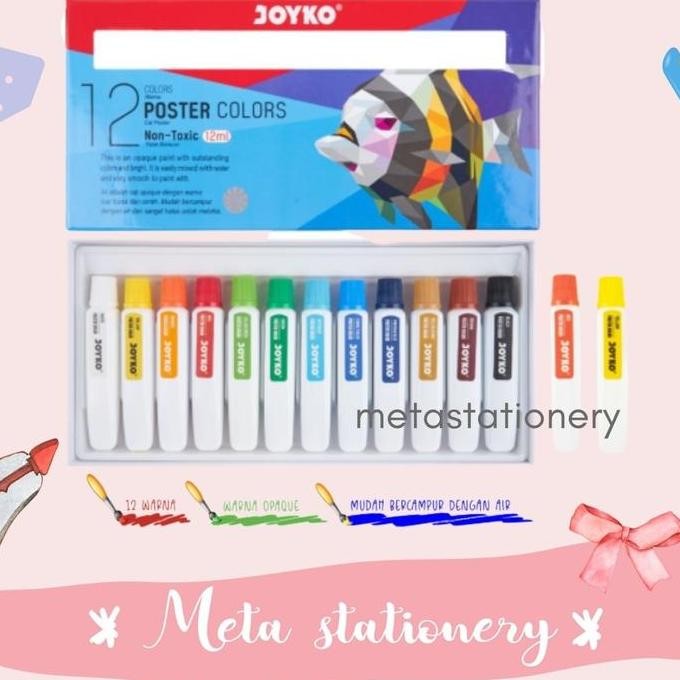 

Poster Color / Cat Poster Tube Joyko Poc-12Ml-12 Warna