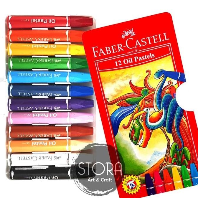 

Faber Castell Hexagonal Oil Pastel Crayon 12 Colours Warna
