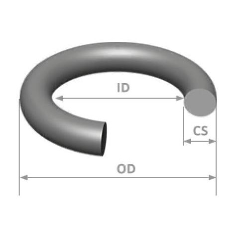 

O-RING ORING standard USA AS568 VITON75 #275 CS 3.53 x ID 266.29 mm