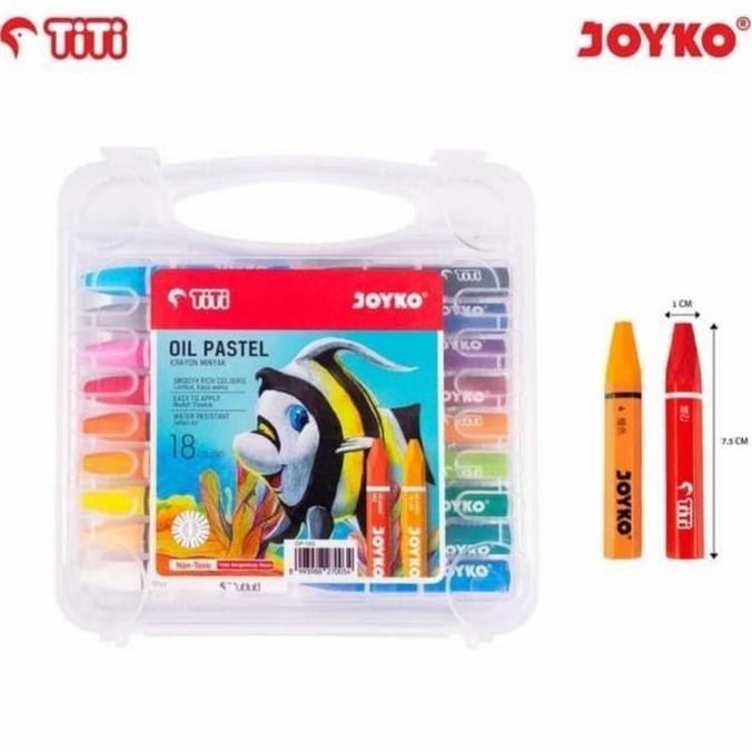 

Crayon / Oil Pastel Titi Joyco 18 Warna