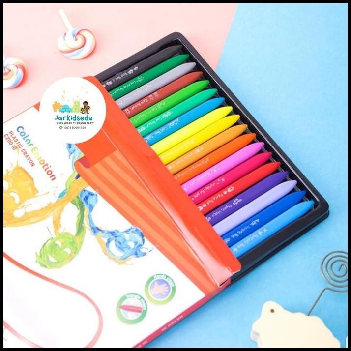 

CRAYON SET ISI 18 KRAYON PLASTIK NO MESSY PERLENGKAPAN MENGGAMBAR ANAK
