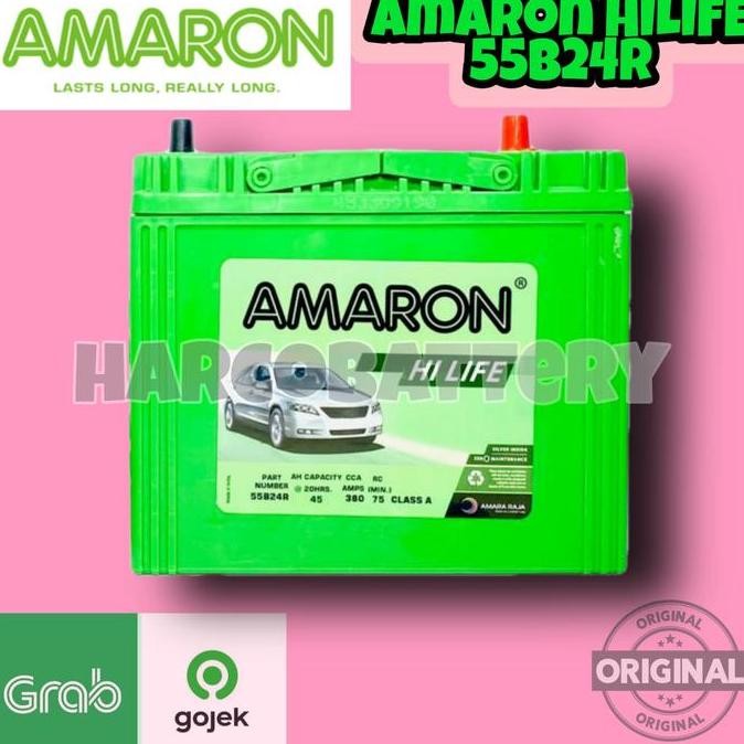 Aki Mobil Toyota Rush Ns60 / 55B24R Amaron Hi Life Aki Kering