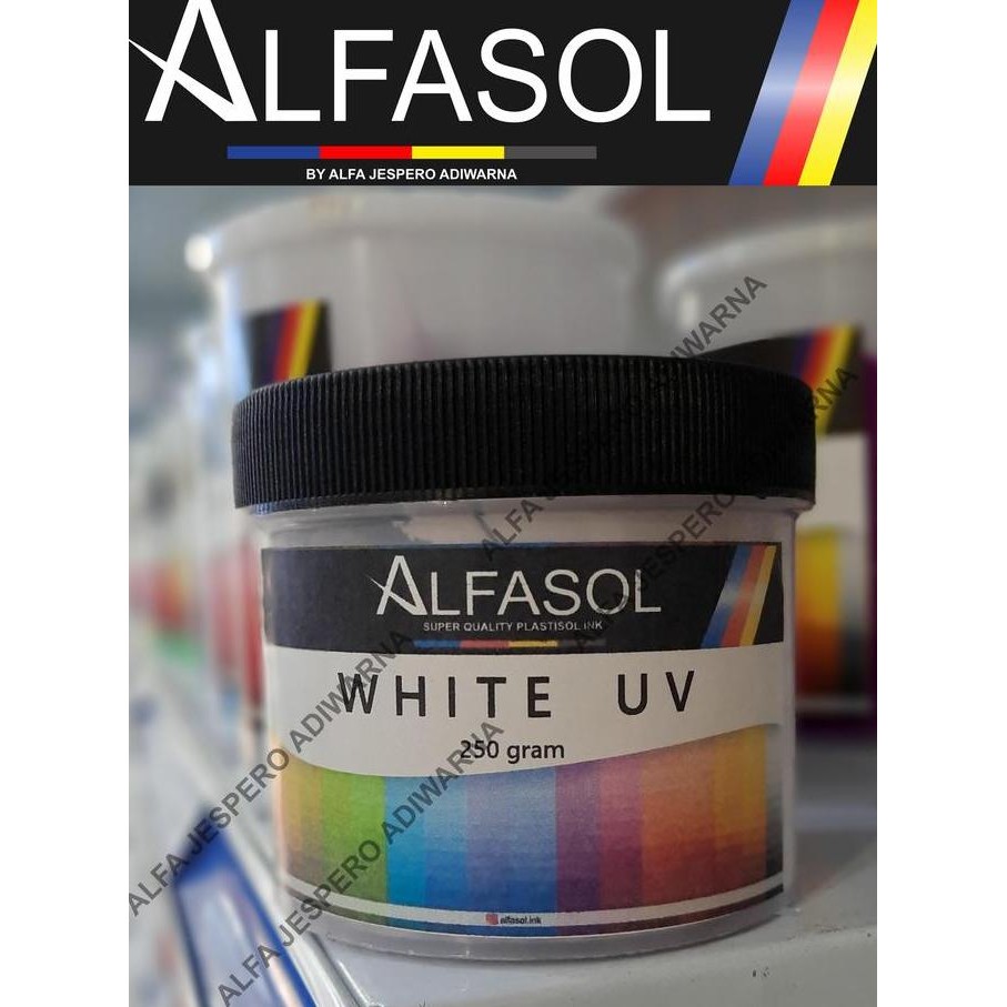 

Alfasol White Uv 250 Gram, Tinta Sablon Plastisol