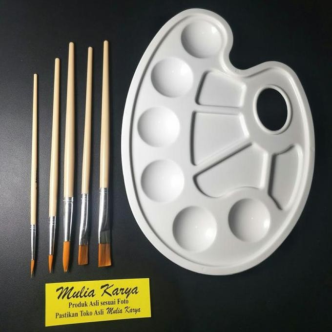 

Paket Kuas Dan Palet Lukis / Paket