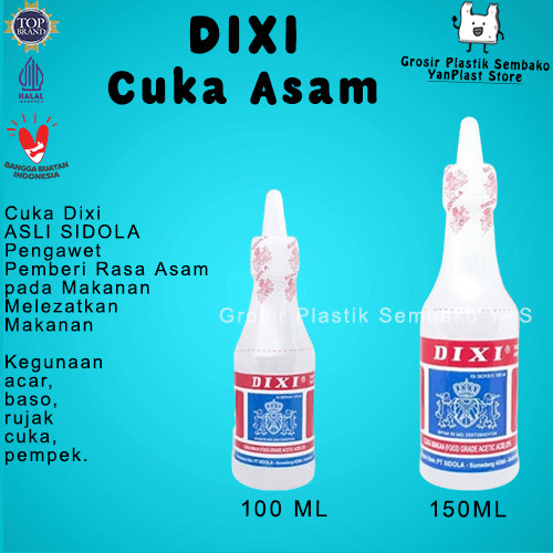 

DIXI - Cuka Dapur ORI 100ml Cuka Masak / cuka putih / White Vinegar
