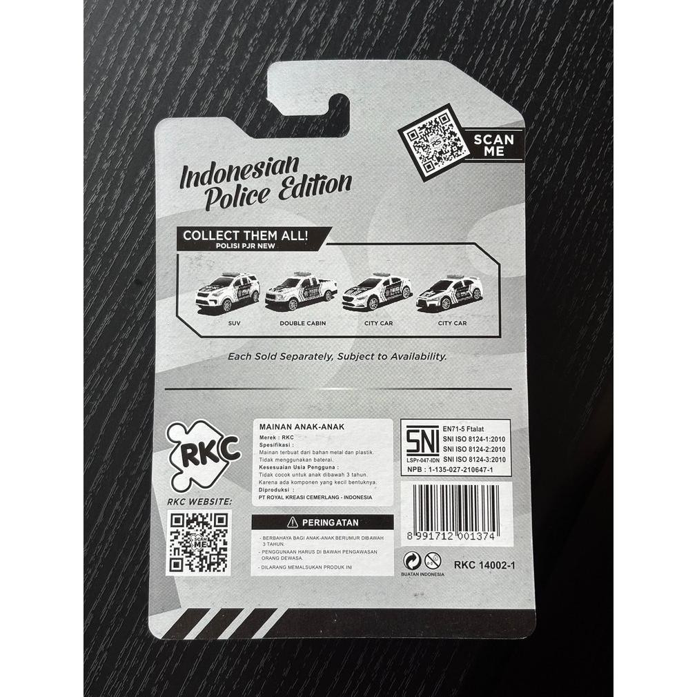 Hot Sale Diecast Metal Mobil Polisi Angkot Bus Indonesia Roll Speed