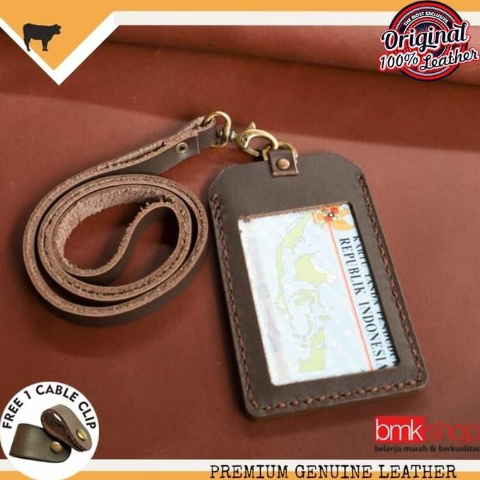 

Gantungan Id Card Name Tag Dari Kulit Asli Jahit Tangan Leather Goods