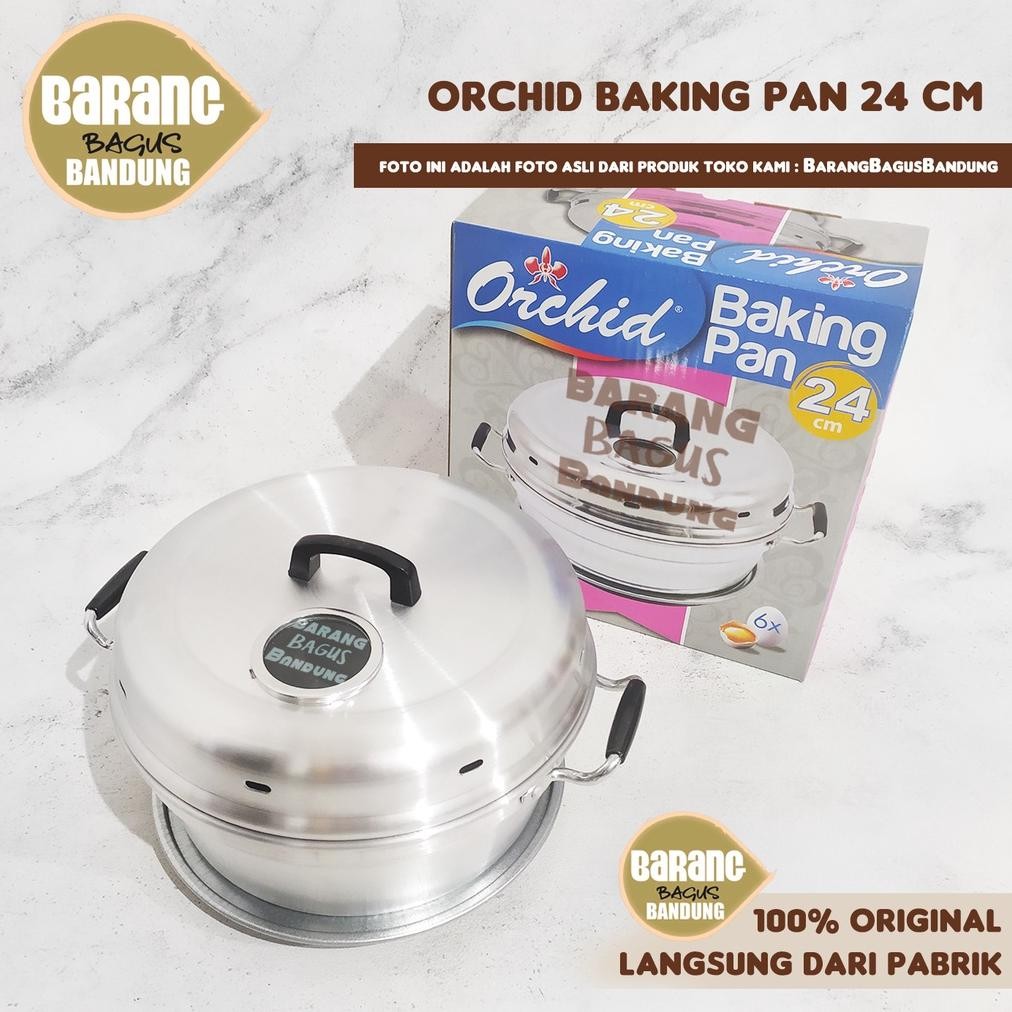 [TERMURAH] Panci Orchid Pemanggang Cake/Bolu Kompor Ukuran 24 - Baking Pan Orchid 24, Panggangan Kue