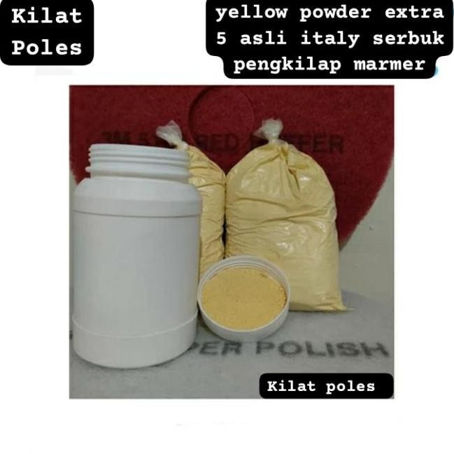 

Yellow Powder Extra 5 Asli Italy Serbuk Pengkilap Marmer