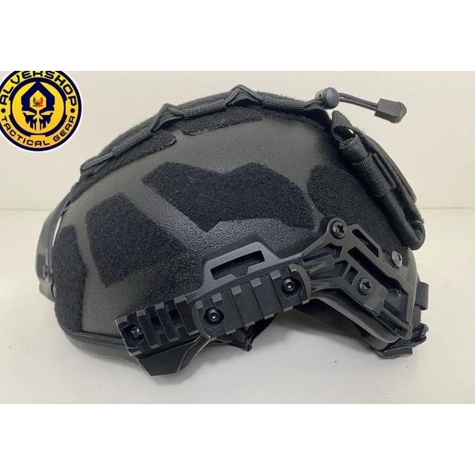 Helm Kevlar Balistic Scorpio Lev 3A J Force Tactical Hitam Custom