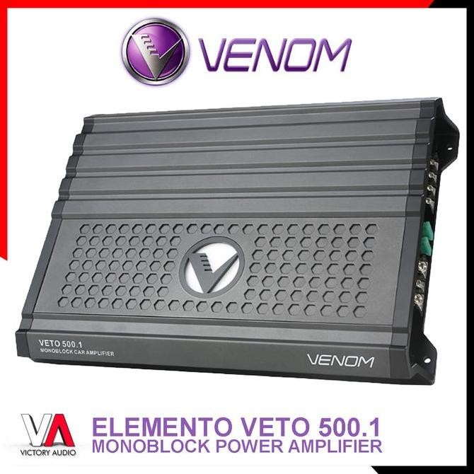Power Amplifier Monoblock Audio Mobil VENOM ELEMENTO VETO 500.1 1CH