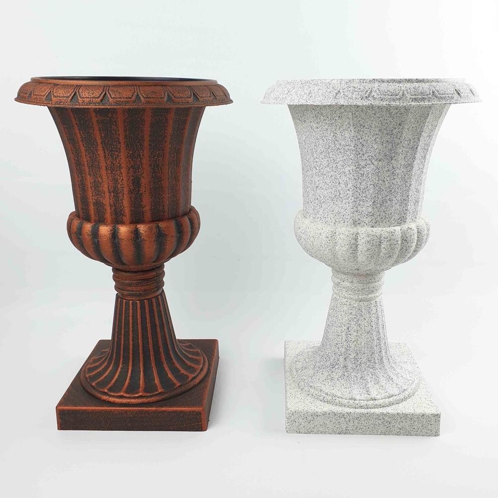 Vas Plastik Model Klasik Tinggi 30 cm Diameter 14 cm/ Pot Plastik Nugi