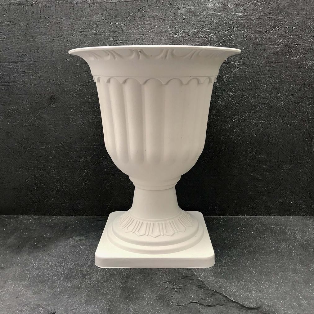 Pot Plastik Klasik Tinggi 30 cm Diameter 24.5 cm, Vas Bunga Nugi