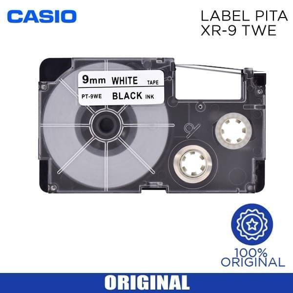 

Label Printer Casio Xr-9We1 Black On White [9 Mm] Original Dan Terpercaya