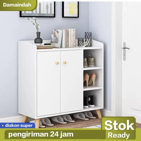 Lemari Sepatu Tertutup/Rak Sepatu Minimalis/Shoes Cabinet/Rak Sepatu Tertutup/Lemari Sepatu Outdoor/