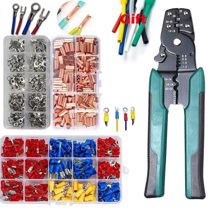 terbaru set terminal crimping konektor listrik u/o tang skun kabel shopee