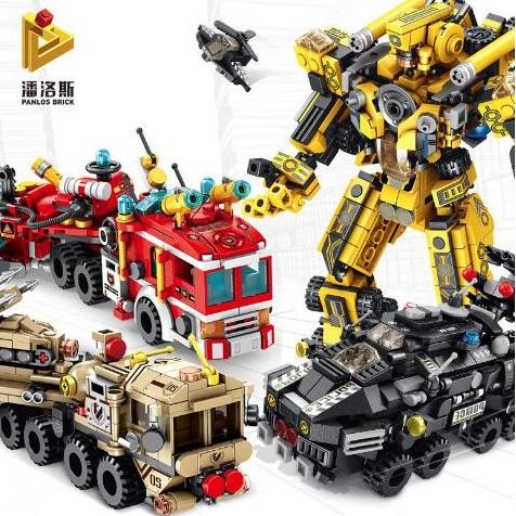 Mini Sembo Block 12in1 Rakitan Mobil Robot Mainan Anak Edukasi