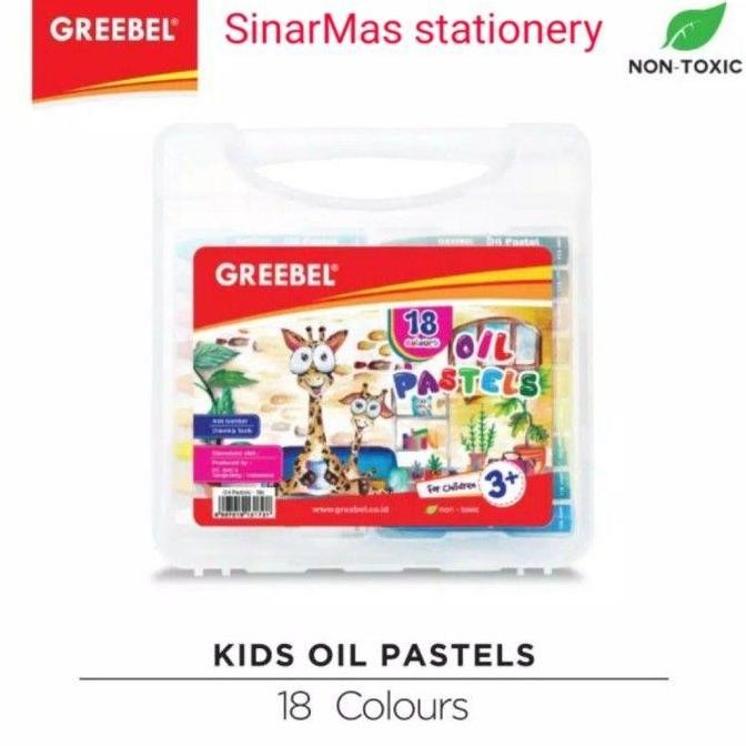

Crayon 18 Warna Greebel /Greebel Oil Pastels 18 Colours Non Toxic
