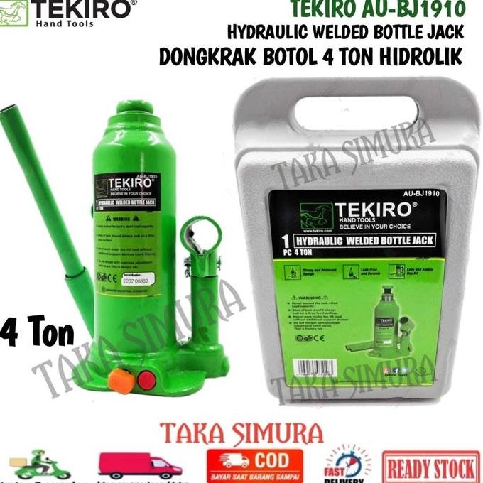 Dongkrak Mobil 4 Ton Tekiro Original Dongkrak Botol Hidrolik 4Ton Jack