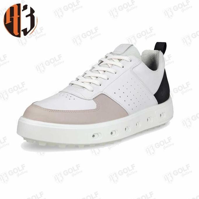 Ecco Aw24 Shoe Men Golf 1039 Street 720 White Black Gravel