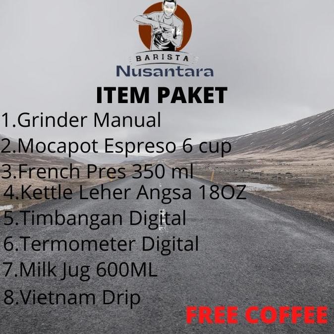 Pesanan Paket Alat Kopi Manual Brewing 08 Item