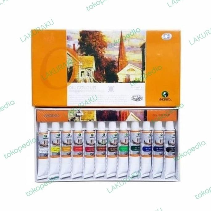 

Maries Cat Minyak Set 12 Warna 12Ml / Oil Colour / Color Kanvas E1386B