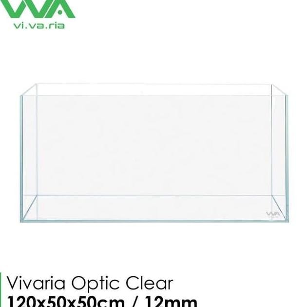 (RATU BEE) AQUARIUM OPTIC CLEAR 120X50X50 12MM VIVARIA CUBE GARDEN 120CM LOW IRON KHUSUS PENGIRIMAN 
