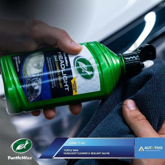 Turtle Wax Headlight Cleaner & Sealant Kaca Anti Kusam & Jamur Mobil