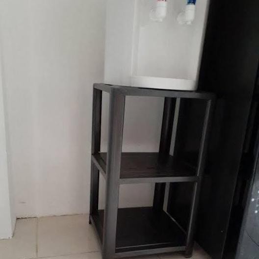 meja dispenser besi minimalis