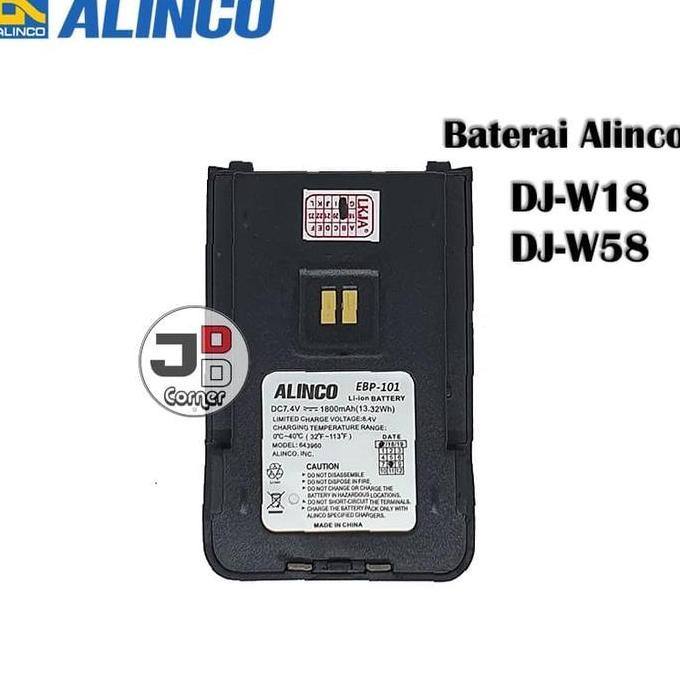 Baterai Ht Alinco Dj-W18 Ebp-101 Ori Djw18 Dj W58 Ebp101 Batere Batre