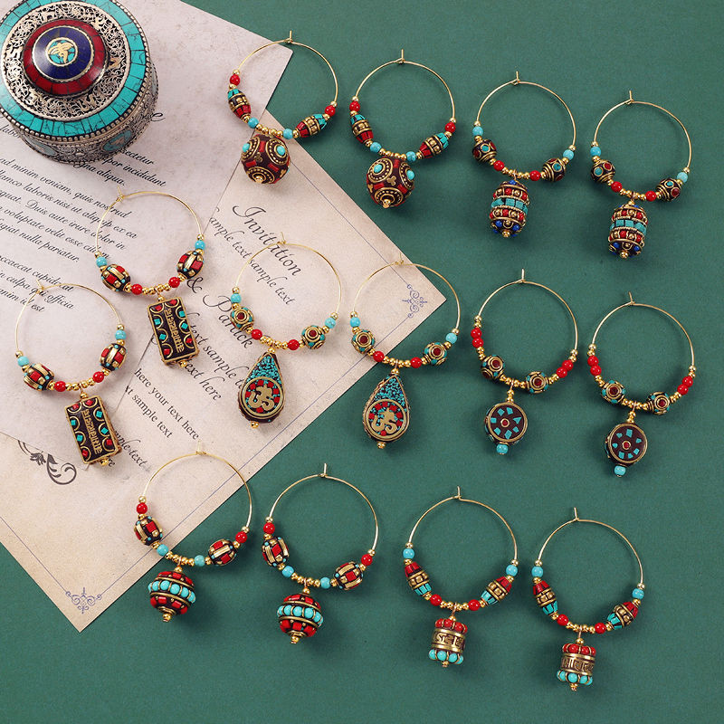 Anting Gaya Baru Unik Gaya Eksotis Tibet Gaya Etnik Nepal