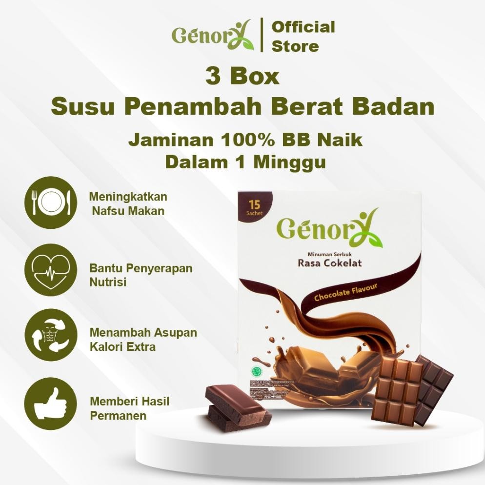 

NO_MORE GENORY Susu Penggemuk Badan 3 Box