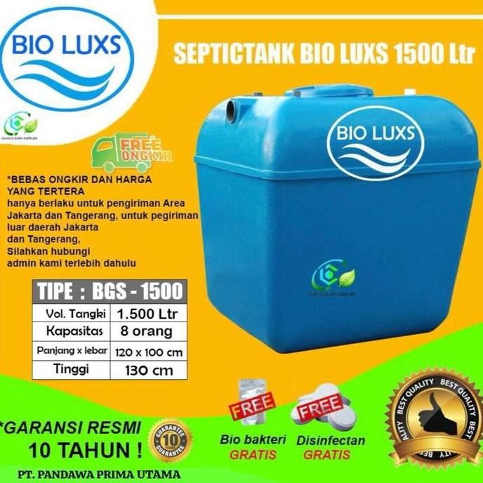Septic Tank Bio - Biotech, Biofil, Septictank Bioluxs 1500 Liter