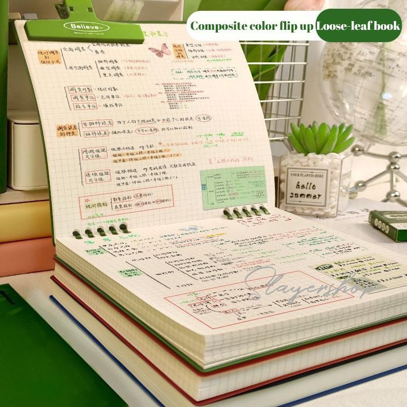 

ReadyNotebook Buku B5 Flip Vertikal/ Buku Binder B5 /Tulis Sekolah Lucu Buku Notebook Aesthetic / Binder 360 Derajat Notebook Nugi