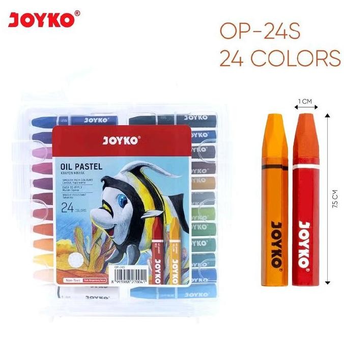 

] Crayon Minyak Oil Pastel Joyko 24 Warna