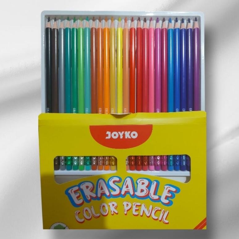 

Pensil Warna Joyko Panjang 24 Warna Bisa Dihapus Nugi