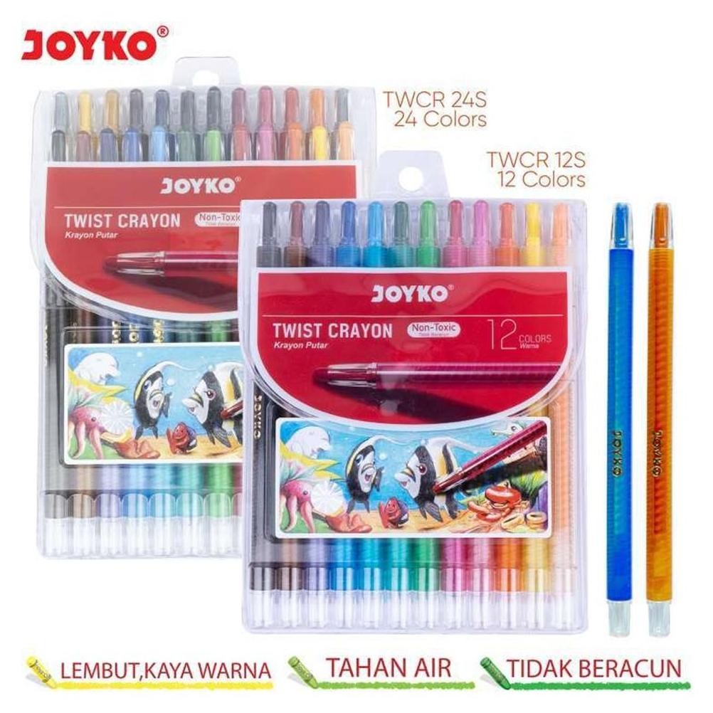 

Crayon Putar Titi Joyko 12 Warna Nugi